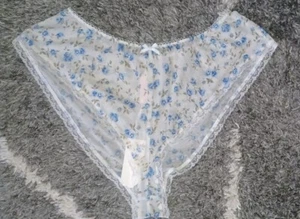 New VS/love for lemons Glitter Dot Floral shortie Size Large - Picture 1 of 2