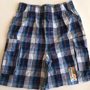 Garanimals Boys 3T Blue Plaid Shorts New - Picture 1 of 4