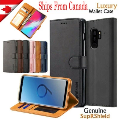 For Samsung Galaxy S10 S9 S8 Plus S10E Note 9 10+ Wallet Leather Flip Case Cover - Image 1 of 4