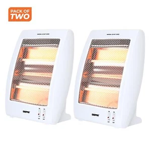 Pack de 2 Calentadores Halógenos de Cuarzo Calentador Vertical Portátil 2 Ajustes de Calor 400/800W - Imagen 1 de 9