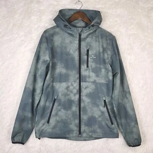 Rip Curl Elite Anti-Series Hooded Zip Jacket Mens M Green Tie-Dye Surf - Picture 1 of 12