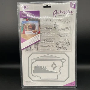Gemini - Christmas Blessings - Stamp & Die Set 18pcs by Crafter's Companion - Picture 1 of 7