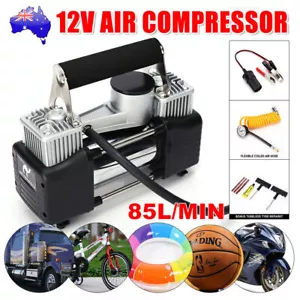 HEAVY DUTY 12V Portable Car Air Compressor Auto Tire Pump Tyre Inflator 150 PSI - Picture 1 of 15
