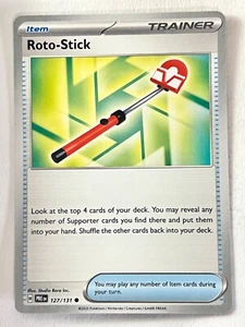 Roto-Stick 127/131 Prismatic Evolutions Common Pokemon - Pack Fresh Near Mint NM - Picture 1 of 4