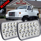 For GMC TopKick C6500 C5500 C4500 Truck 2pcs 7x6'' 5X7 LED Headlights HI&LO DRL