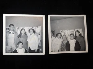 Vintage Photo Lot Of 2 1969 Mexicali Mexico Family Snapshots B&W 1960s  - Picture 1 of 10