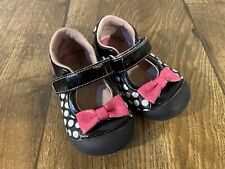 Stride Rite Baby Girls Shoes Size 4.5 M Disney Minnie Mouse Leather Mary Janes