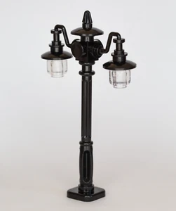 LEGO® MOC schwarze 2-Arm Straßenlaterne, Laterne, Lampe, Leuchte (Black) NEU - Bild 1 von 1