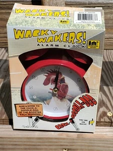 Wacky Wakers Rooster Alarm Clock Barn Yard Series Feldstein Rise & Shine Chicken - Picture 1 of 3