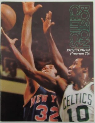 1972/73 Boston Celtics vs. Houston Rockets Basketball Game Program 176329 - Image 1 of 3