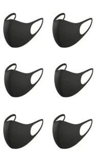 SALE! 10 PCS - Reusable Washable Fashion Protective Black Face Masks Mouth - Picture 1 of 7