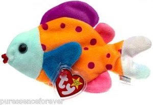 TY BEANIE: LIPS THE FISH (Beanie Babies Collection) (New/Tag) - Picture 1 of 1