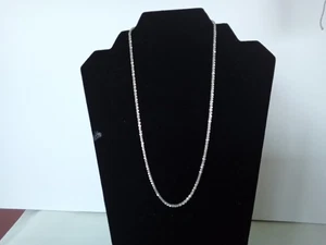 STERLINGSILBER GEDREHT DIAMANTSCHLIFF" HALSKETTE KETTE STRANG - Bild 1 von 12