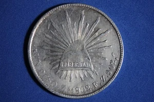 1902 MEXICO UN PESO ZS F.Z. #K56004 - Picture 1 of 2