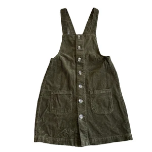 Blue Spice Green Overall Dress Juniors - Size Small - Picture 1 of 6