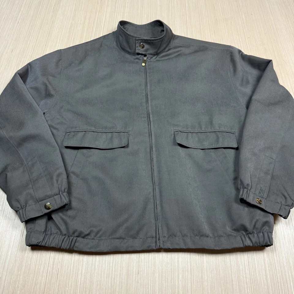 Cutter & Buck Vintage Harrington Jacket Rayon Bomber Men’s Large Golf 90s Y2K - Image 1 of 4