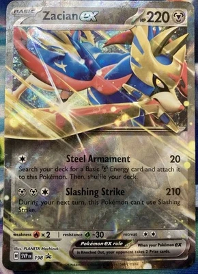 Zacian Ex 198 Sv: Scarlet & Violet Promo Cards Holo Near Mint Pokémon TCG - Image 1 of 2