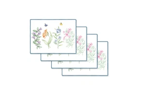 Neu im Karton Lenox Schmetterlingswiese Kollektion Tischsets 4er Set - Bild 1 von 1