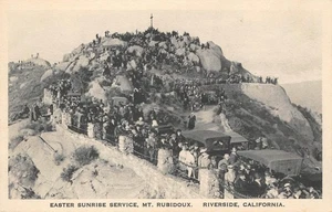 Easter Sunrise Service, Mt. Rubidoux, Riverside, CA c1920s Vintage Postcard - Picture 1 of 1