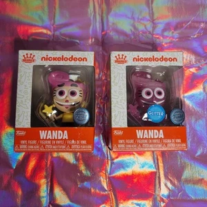 Wanda Funko Minis Glitter& Regular The Fairly Odd Parents Nickelodeon - Picture 1 of 7