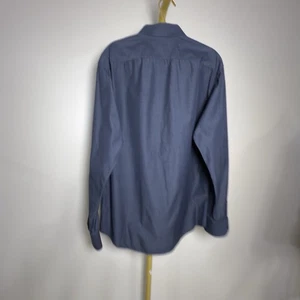 Gucci Men's Blue Button Up Shirt Medium 100% Cotton Size 43/17 - Picture 1 of 12
