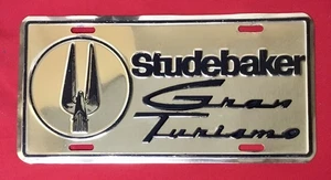 Studebaker License Plate Gran Turismo Gold ! - Picture 1 of 4