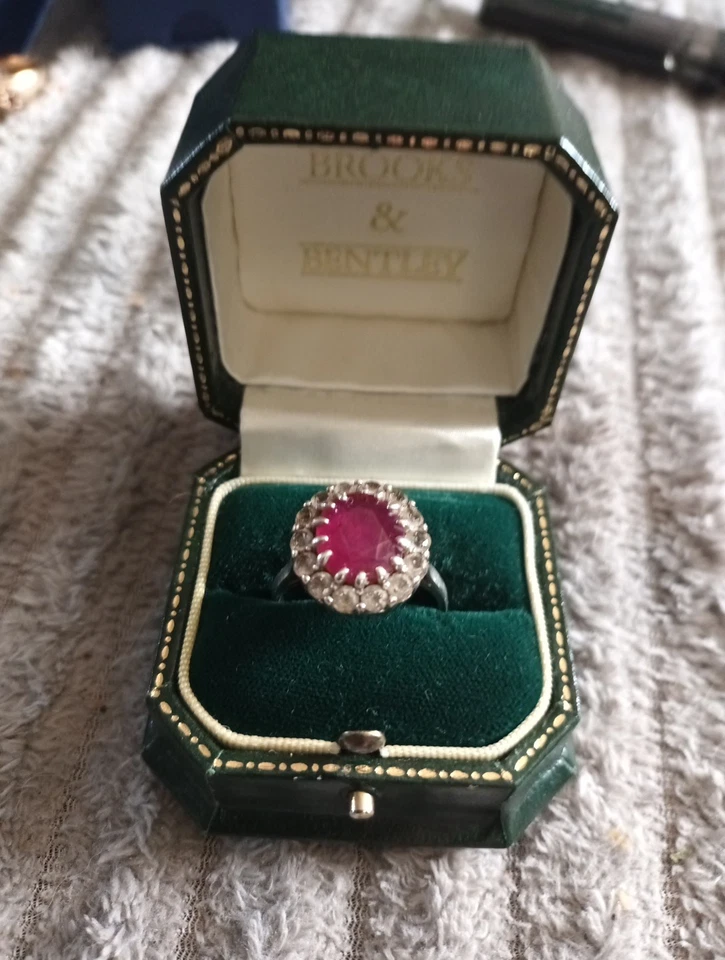 Sterling Silver 925 Ring With Ruby - Image 1 of 3