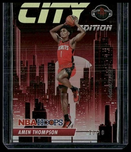 Amen Thompson 2023-24 Hoops City Edition Artist Proof Gold RC #/10 - Bild 1 von 2