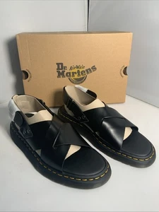 Sandali unisex Dr. Martens Zane Brando neri 30765001 taglia UK 10 nuovi con scatola - Foto 1 di 7
