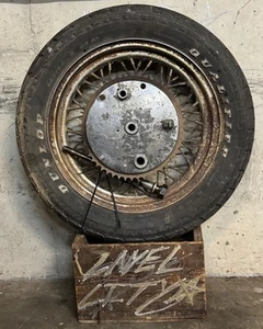 Harley Ironhead Sportster XLH XLCH 16” Rear Drum Wheel Rat Bike - Picture 1 of 15