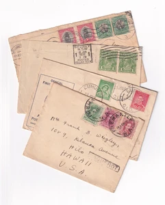 4 Foreign Covers to Hawaii from the 1930s (E15413) - Picture 1 of 5