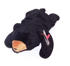 TY BEANIE BABY 1993 BLACKIE THE BEAR BEAN BAG PLUSH WITH TAG - Picture 1 of 4