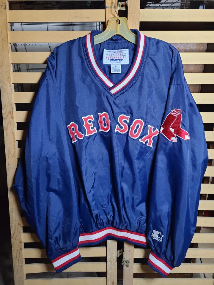 Chaqueta Pullover Vintage Años 90 Starter Satén MLB Boston Red Sox Foto 1 de 4