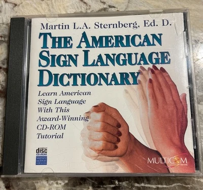 CD-ROM The American Sign Language Dictionary de Martin L. A. Sternberg Foto 1 de 4