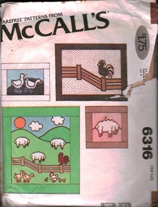 6316 McCalls Sewing Pattern Vintage Home Decorating Pillows Quilt Wall Hanging - Picture 1 of 2