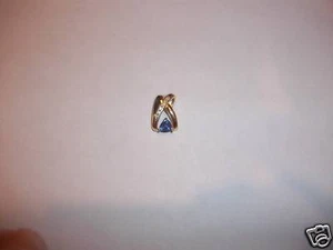 Tansanit und Diamant Anhänger - Bild 1 von 4