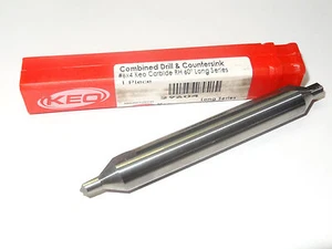 KEO CUTTERS #6 x 4" Long Carbide 60 Degree Combined Drill & Countersink 29604 - Picture 1 of 1