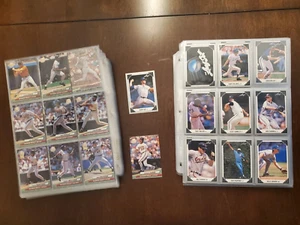 Lotto (2) 1991 Leaf Baseball #1 Set e Fleer Ultra Set 1992 con 9 porta carte - Foto 1 di 1