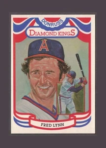 1984 Donruss Diamond Kings #17 Fred Lynn "Perez-Steel" on Back - Bild 1 von 3