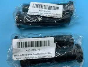 BMX MTB Handlebar Grips Mountain Road Bike Lock Bicycle Hand Grips Pair LOT OF 2 - Picture 1 of 3