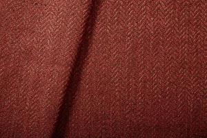 Tessuto tappezzeria tweed spina di pesce Richard Smith Madeaux Marsham Red Fox 3,65yd - Foto 1 di 4