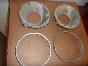 Chevy Buick GM headlight buckets with rings 1960s impala Buick special - Picture 1 of 8