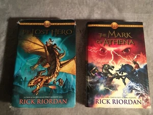 The Mark of Athena & The Lost Hero by Rick Riordan New York Times #1 Best  - Picture 1 of 6