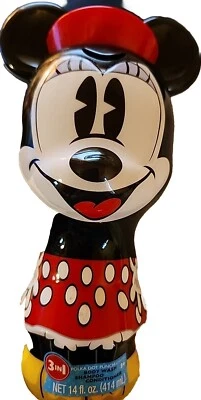 MINNIE MOUSE 3-en-1 LAVADO CORPORAL CHAMPÚ ACONDICIONADOR POLKADOT CORTE PERFORADO REGALO DE NAVIDAD Foto 1 de 4