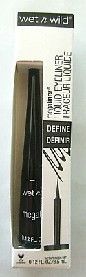 *** Wet n Wild MegaLiner Liquid Eyeliner - BLACK -  871A, 0.12 fl oz - Image 1 of 4