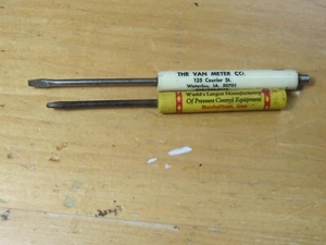 VTG FISHER GOVERNOR VAN METER MARSHALLTOWN WATERLOO IA POCKET SCREWDRIVER MAGNET - Picture 1 of 12