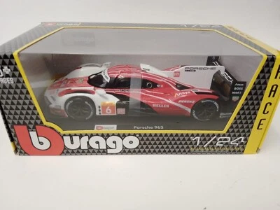 BBurago Burago Porsche 963 Estre Lotterer Vanthoor WEC 2023 1/24 18-28042 - Immagine 1 di 4
