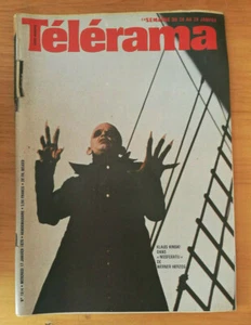 TELEVISION PROGRAMMES TELE TELERAMA N°1514 JANVIER 1979 KLAUS KINSKI NOSFERATU - Picture 1 of 1