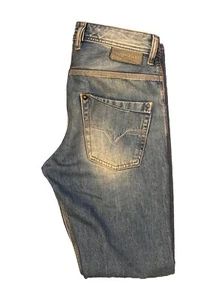 Diesel Krooley 008XZ Regular Slim Carrot Blue Stonewash Denim Jeans W28 L30 5503 - Picture 1 of 17
