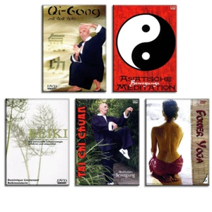 5 Meditation DVD Set - Qi Gong Reiki Tai Chi Chuan Power Yoga Bewegung - Neu - Bild 1 von 1
